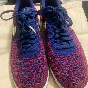 Nike Men's Blue and Red Sneakers
